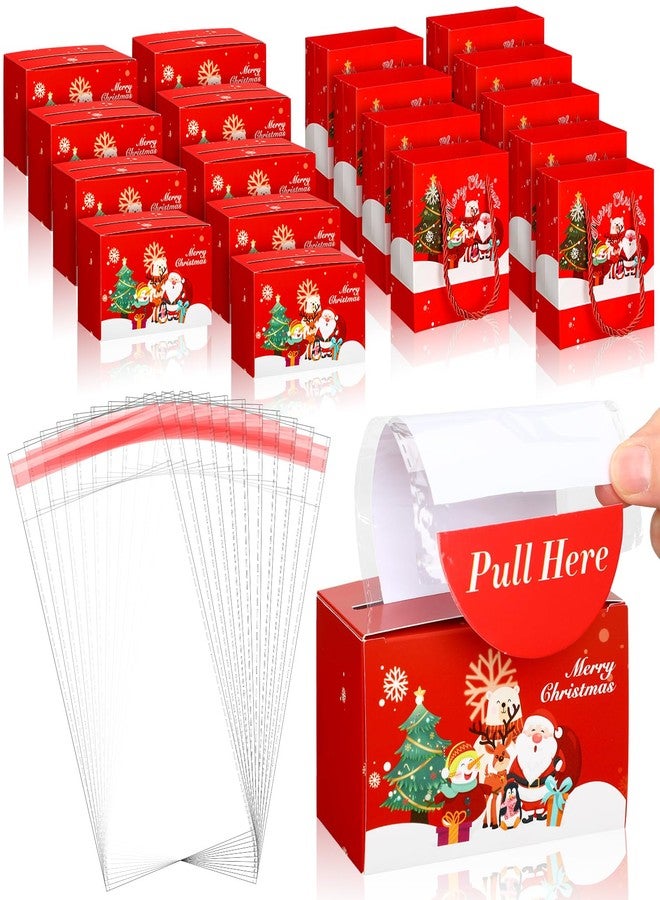 Resholder 9 Pack Christmas Money Box for Cash Gift Pull Surprise Money Holder Gifts with 200 Transparent Bill Christmas Bill Dispenser with Handle Gift Bags Funny Way to Give Cash Xmas DIY Pull Out Box Set - Image 1